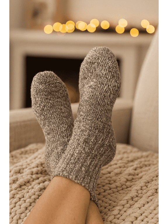 Womens Heather Gray Ankle Socks 3-Pair Cotton Blend Comfort Fit | Stocking Stuffers Ideas