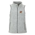 thumbnail image 1 of Women's Heather Gray Cent. Michigan Chippewas Summit Fleece Full Zip Sweater Vest, 1 of 1