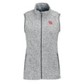 thumbnail image 1 of Women's Heather Gray Houston Cougars Summit Fleece Full Zip Sweater Vest, 1 of 1