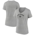 thumbnail image 1 of Women's Heather Gray Las Vegas Raiders Team Arc V-Neck T-Shirt, 1 of 3