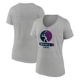 thumbnail image 1 of Women's Heather Gray USA Baseball Radiating Victory V-Neck T-Shirt, 1 of 3