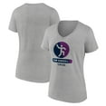 thumbnail image 1 of Women's Heather Gray USA Team Handball Radiating Victory V-Neck T-Shirt, 1 of 3
