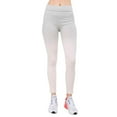 thumbnail image 1 of Women's Heather Knit Ombre Activewear Leggings w/High Waist Band, Grey / Light Pink, M, 1 of 6