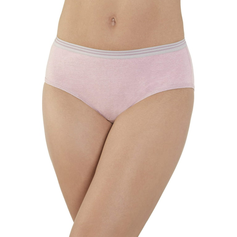 Fruit of the Loom Women's Breathable Micro-Mesh Low-Rise Brief Underwear, 6  Pack 