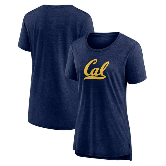 Women's Heather Navy Cal Bears Tri-Blend T-Shirt