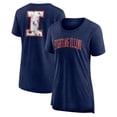 thumbnail image 1 of Women's Heather Navy Illinois Fighting Illini Slab Serif Tri-Blend T-Shirt, 1 of 3