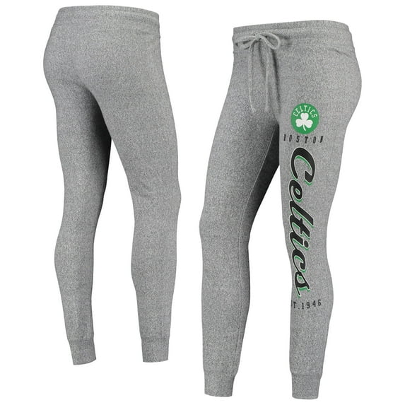 Women's Heathered Gray Boston Celtics Academia Cuffed Pants