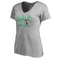 thumbnail image 1 of Women's Heathered Gray Boston Celtics Comeback Kids V-Neck T-Shirt, 1 of 3