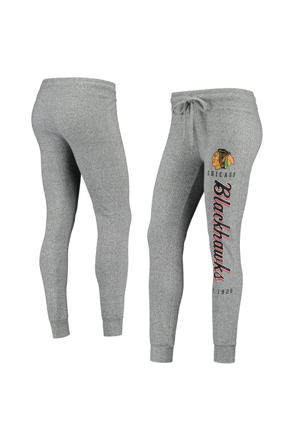 Women's Heathered Gray Chicago Blackhawks Academia Cuffed Pants