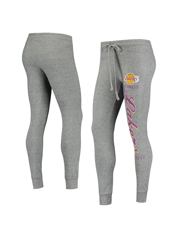 Women's Heathered Gray Los Angeles Lakers Academia Cuffed Pants