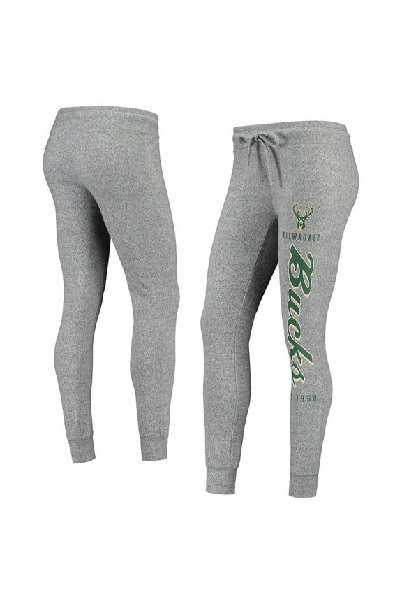 Women's Heathered Gray Milwaukee Bucks Academia Cuffed Pants