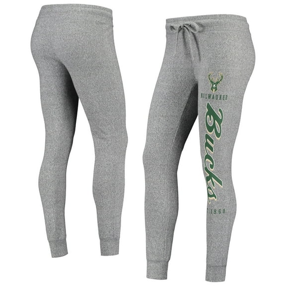 Women's Heathered Gray Milwaukee Bucks Academia Cuffed Pants