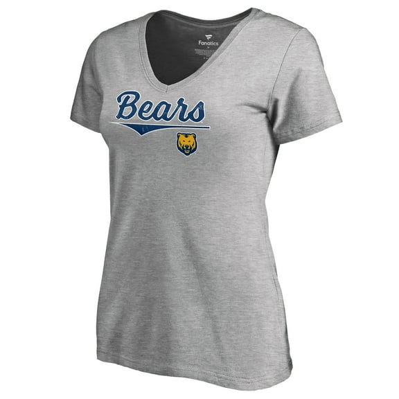 Women's Heathered Gray Northern Colorado Bears American Classic V-Neck T-Shirt