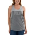 thumbnail image 1 of Women's Heathered Gray/White Tennessee Volunteers Burnout Logo Tank Top, 1 of 1
