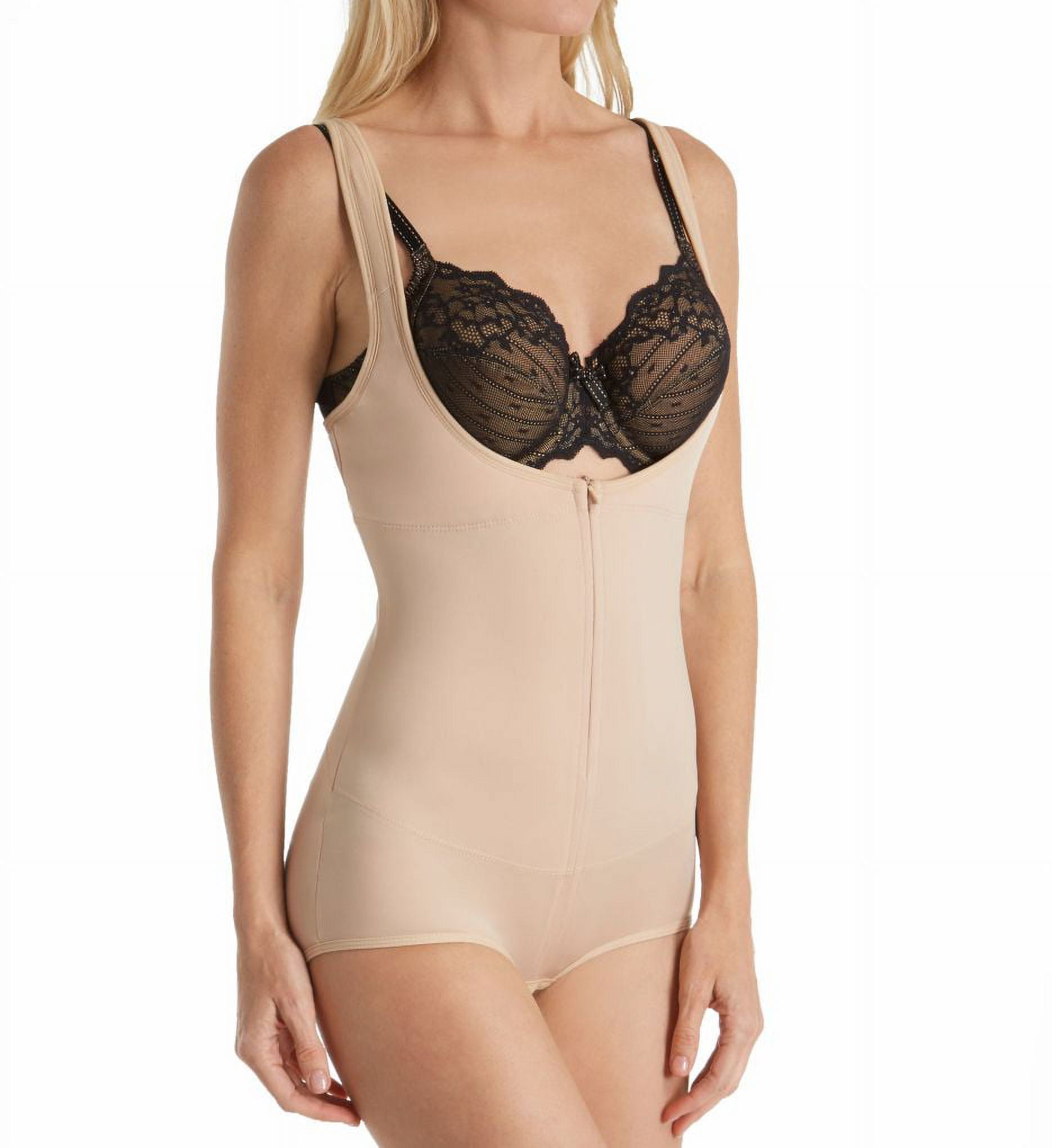 Women's Heavenly Secrets Shapewear 4602 Half Zip WYOB Shaping