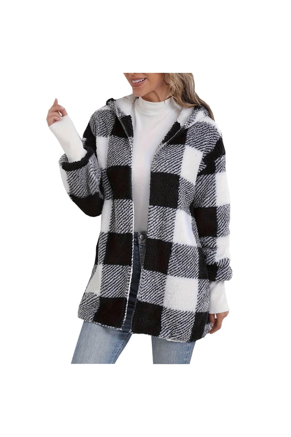 Women's Heavy-Duty Warm Jacket, Casual Long-Sleeved Hooded Coat with a Thick Build for Versatile Cold Weather Use