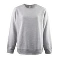 thumbnail image 1 of Women's Heavyweight Fleece Cotton Crewneck Long Sleeve Pullover Top Sweatshirt, Heather Gray XL, 1 Pack, 1 of 2