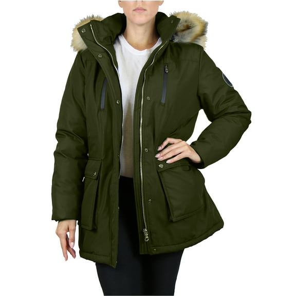 Women's Heavyweight Parka Jacket With Detachable Hood