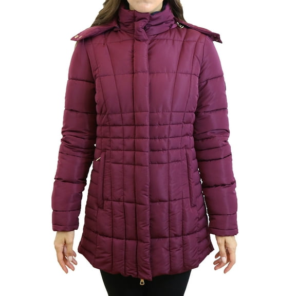 Women's Heayweight Puffer Jacket With Detachable Hood