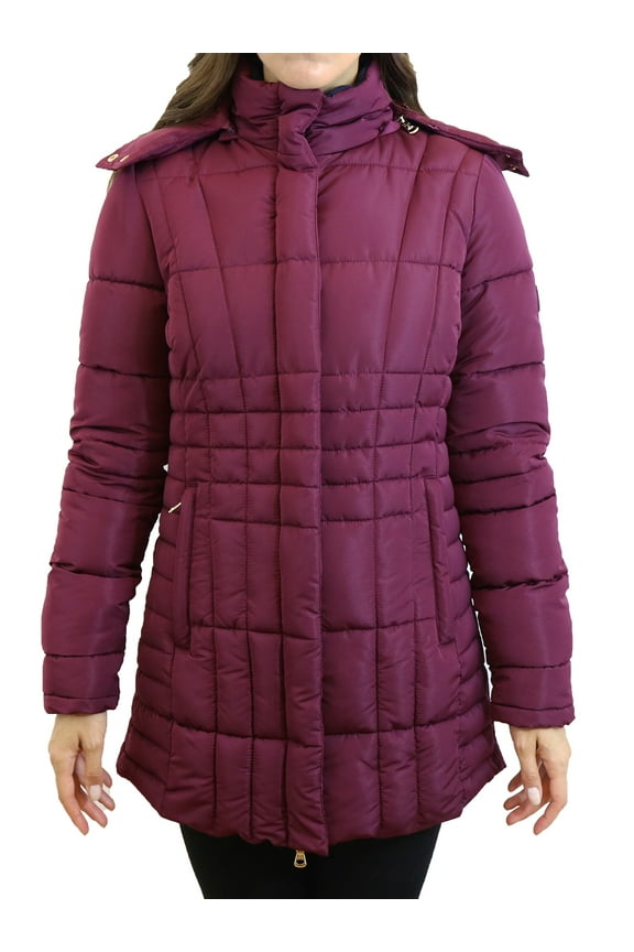 Women's Heayweight Puffer Jacket With Detachable Hood