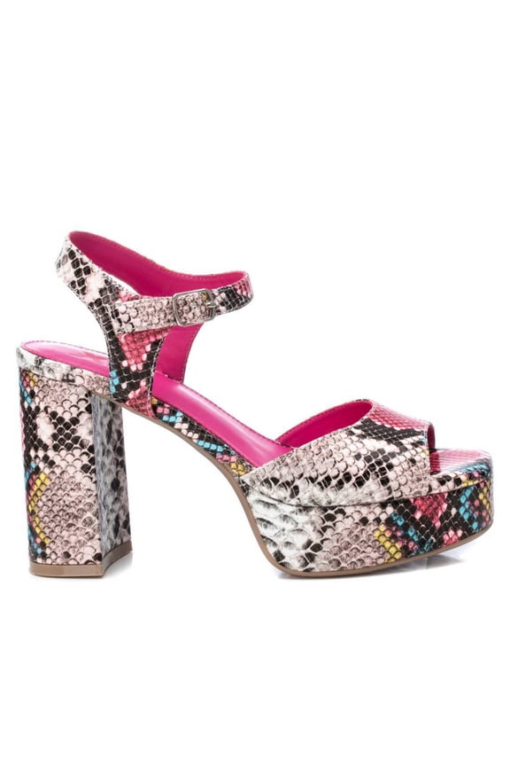 Women's Heeled Platform Sandals BUGA By XTI, 14116202 Multicolor