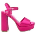 thumbnail image 1 of Women's Heeled Platform Sandals By XTI, 14105203 Pink, 1 of 1