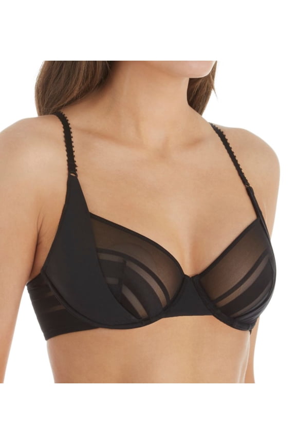 Women's Heidi Klum Intimates H20-1514 Nightshade Fling Underwire Bra (Black 32C)