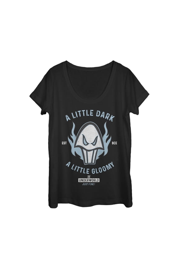 Women's Hercules Hades Little Gloomy Scoop Neck Black Medium