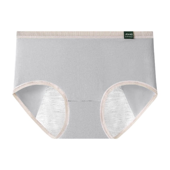 Women's High Absorbency Menstrual Underwear - Leakproof, Cotton-Polyester Blend, Mid-Waist, Suitable for Heavy Flow/Postpartum