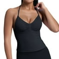 thumbnail image 1 of Women's High Elastic Nylon Seamless Sports Vest Top With Chest Cushion Beauty Back Fitness Sports Yoga Vest, 1 of 5