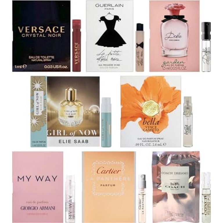 Women’s High End Designer Fragrance Samples Set - Lot of 8 Perfume
