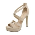 thumbnail image 1 of Women's High Heel Platform Dress Pump Sandals, 1 of 4