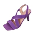 thumbnail image 1 of Women's High Heel Sandals Fish Mouth Roman Style Comfortable Casual Shoes for Summer Outdoor Indoor Fashion Purple,38, 1 of 9