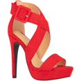 thumbnail image 1 of Women's High Heels Open Toe Ankle Strap Stilettos Platform Sexy Party Heeled Sandals, 1 of 5