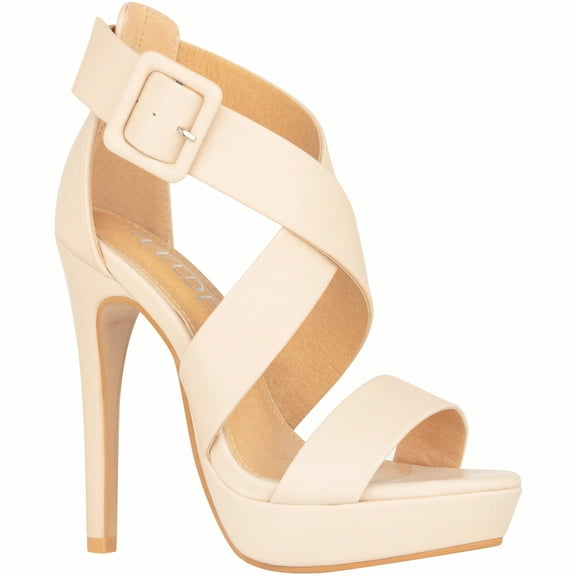 Women's High Heels Open Toe Ankle Strap Stilettos Platform Sexy Party Heeled Sandals