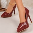 thumbnail image 1 of Women's High Heels Pumps Closed Pointed Toe Stiletto 4IN Heels Dress Wedding Shoes, 1 of 6