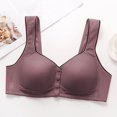 thumbnail image 1 of Women's High Impact Racerback Bra Women's Mesh Fashion Thin Style Ventilate Front Buckle Bra without Steel Rim Purple 46/105, 1 of 6