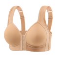 thumbnail image 1 of Women's High Impact Racerback Bra Women's Nursing Bra Maternity Sleeping Underwear Large Size Large Cup No Underwear Women Daily Bra Beige 3Xl, 1 of 5