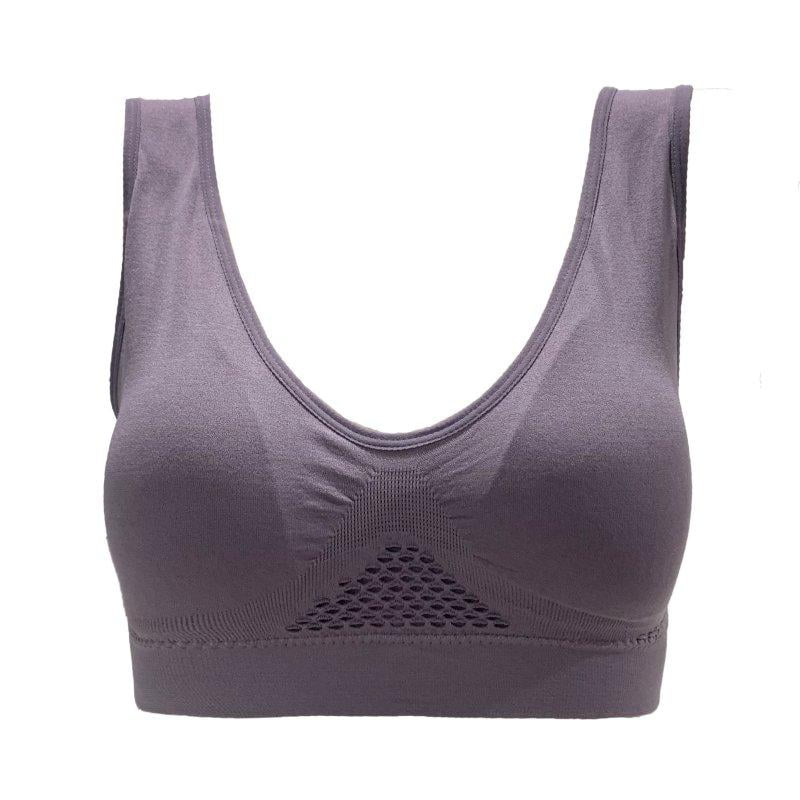 FANNYC Sports Bras For Women Zip Front Closure Bra Yoga Workout Bra Comfy  Seamless Racerback Bra Running Gym Crop Top Post-Surgery Bra With Removable  Pad ,Black/Apricot(4 Hooks) 