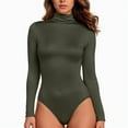 thumbnail image 1 of Women's High Neck Slim Fit Shapewear Bodysuit Seamless Comfort Underwear for Daily Wear, 1 of 6