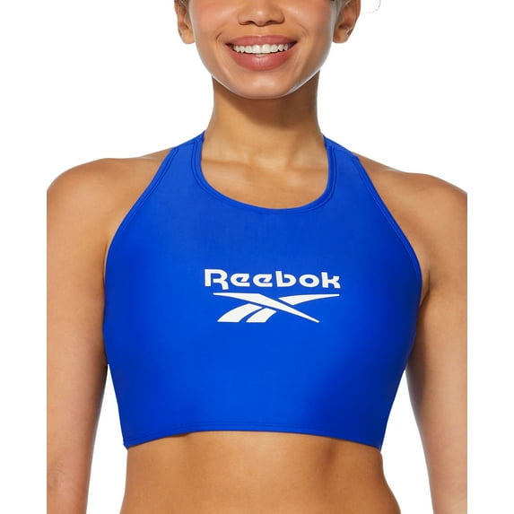 Women's High-Neck T-Back Bikini Top Blue S