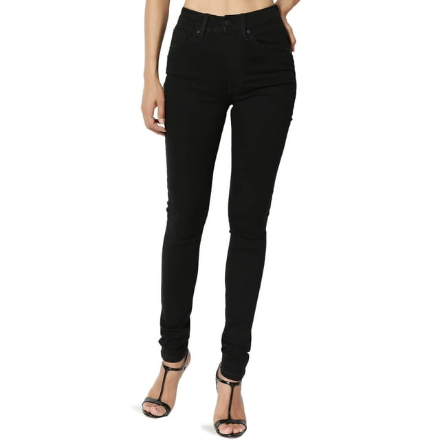 Women's High Rise 5 Pocket Soft & Stretch Denim 28in Inseam Ankle Skinnny Jeans