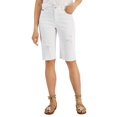 thumbnail image 1 of Women's High-Rise Bermuda Short White 0, 1 of 1
