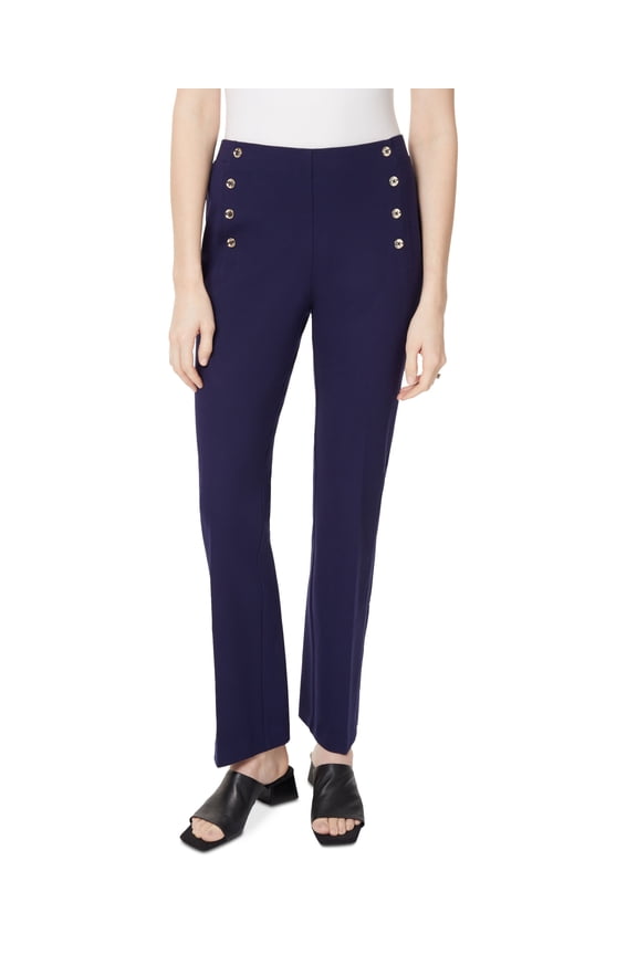 Women's High-Rise Bootcut Sailor Pants Collection Navy 4