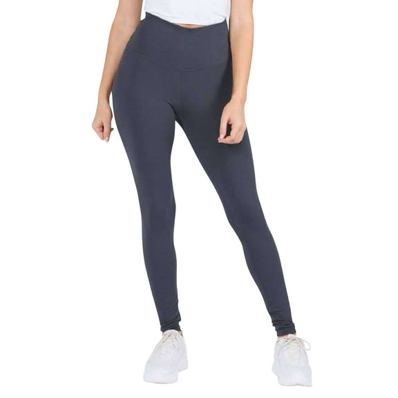Women's High Rise Casual Leggings, Charcoal, M/L