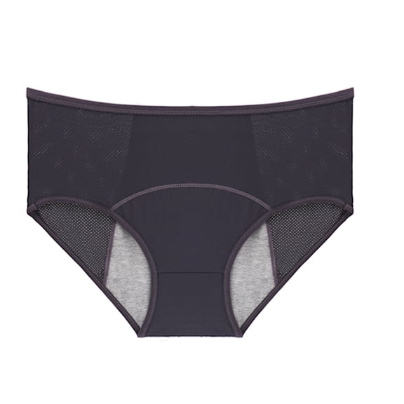 Women's High Rise Cotton Leak Underwear Menstrual Briefs for Heavy Flow Days Plus Size Breathable Panties