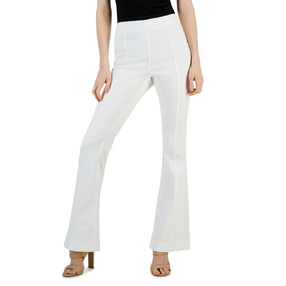 Women's High-Rise Flare Jeans Washed White 14
