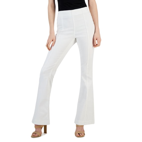 Women's High-Rise Flare Jeans Washed White 16
