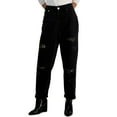 thumbnail image 1 of Women's High-Rise Rip And Repair Jeans Washed Black 18, 1 of 1