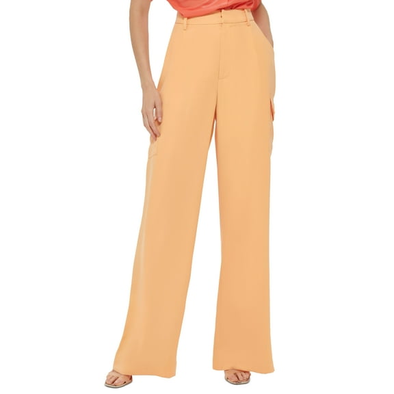 Women's High-Rise Wide-Leg Pants Canteloupe 0